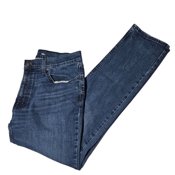 Goodfellow Slim Jeans Mens Size 38 X 32 Mid Rise Medium Wash Denim Pants - Picture 1 of 7